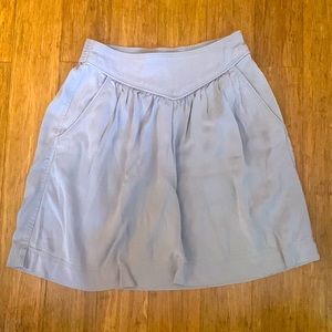 Aritzia Wilfred grey mini skirt; stretch waistband